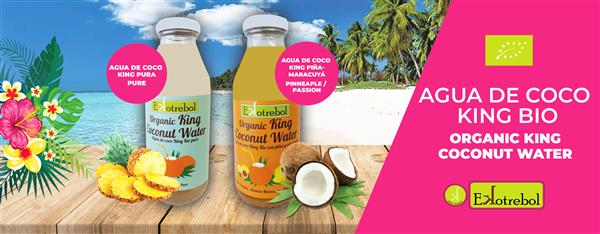 Agua de coco King ecológica Ekotrebol Grupo Gourmets