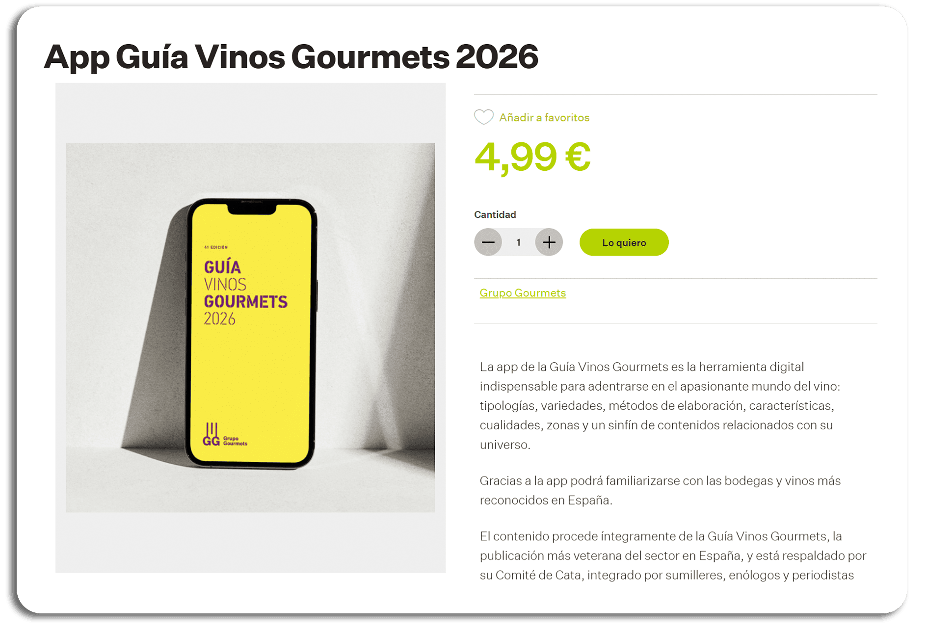 Selecciona el producto