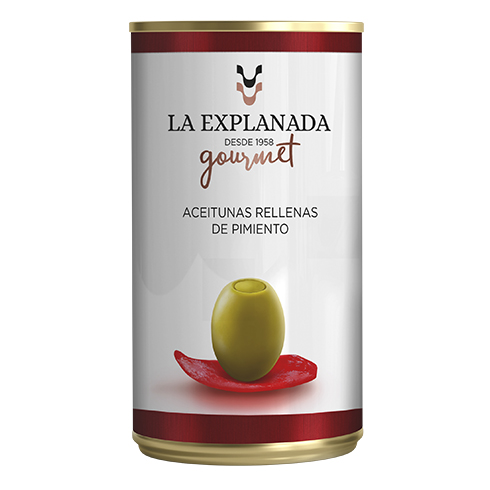  Aceitunas Manzanilla La Explanada Rellenas de Anchoa : Comida  Gourmet y Alimentos