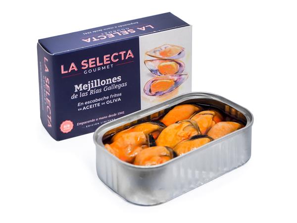 Mejillones en Escabeche con Aceite de Oliva 6-8 