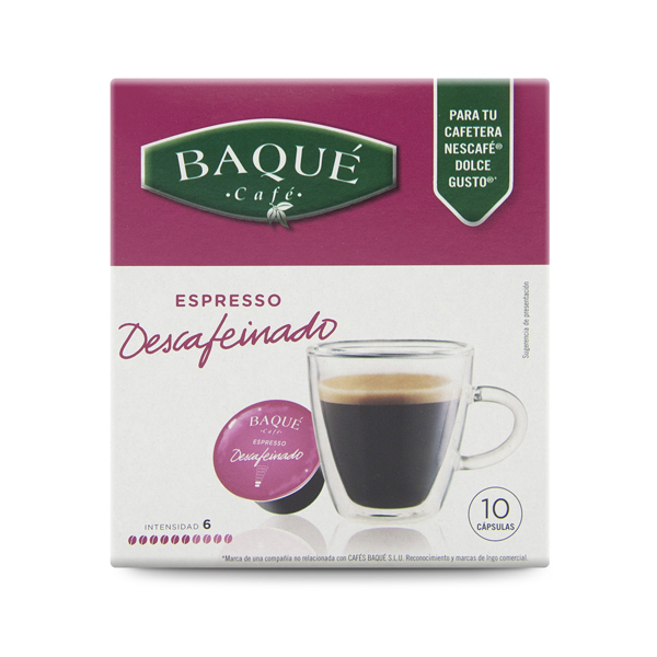 Espresso Descafeinado cápsulas compatibles Dolce Gusto